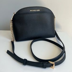 Michael Kors Black Dome Crossbody Purse